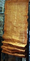 Tenda a pacchetto con astine in tela metallica (acciaio) color bronzo fosforo